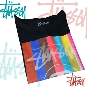 New!!! Stussy Black Graphic Tee
